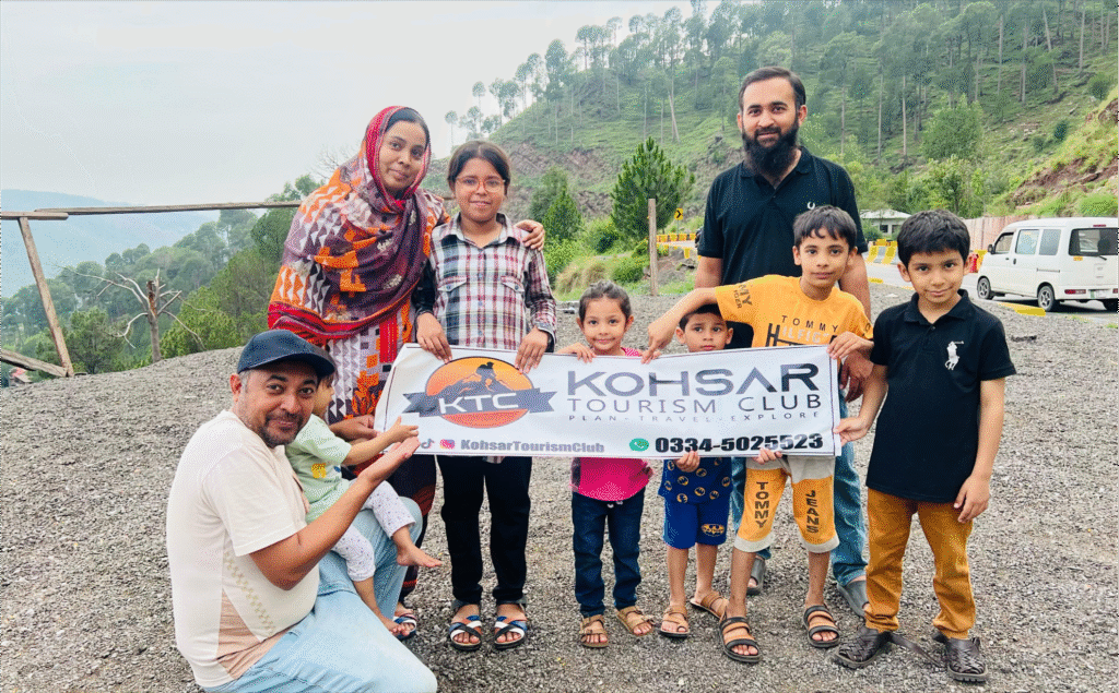 Snowfall view in Fairy Meadows during a winter tour.

